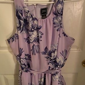 Purple floral maxi dress